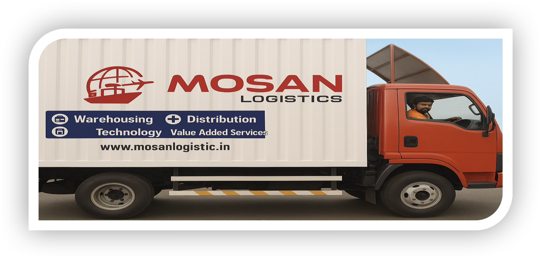 Mosan logistics delivery truck